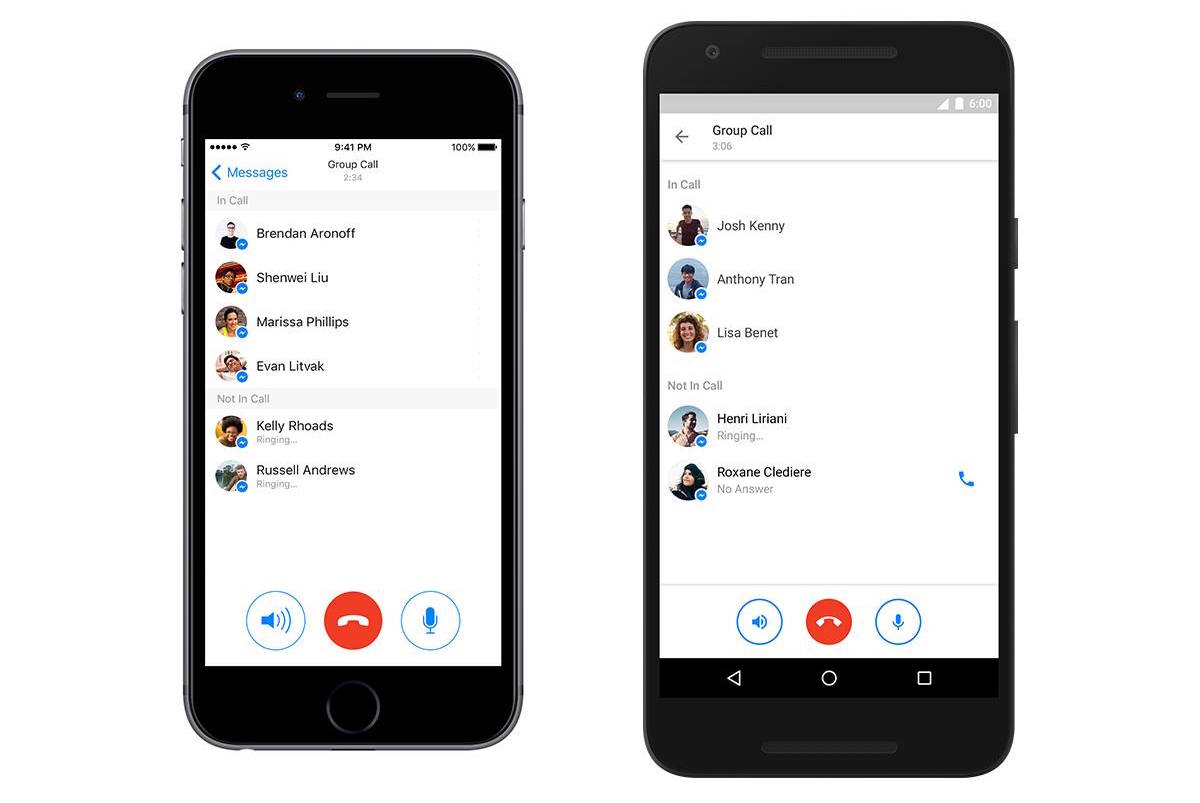 Audio calling on Facebook Messenger 